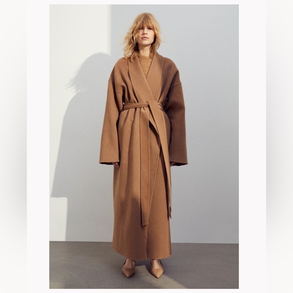 H&M Jackets & Blazers - Zara Brown 100% Wool Oversized Coat